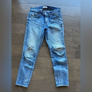 Moussy Vintage Size 26- Distressed Blue Jeans, Straight/Skinny